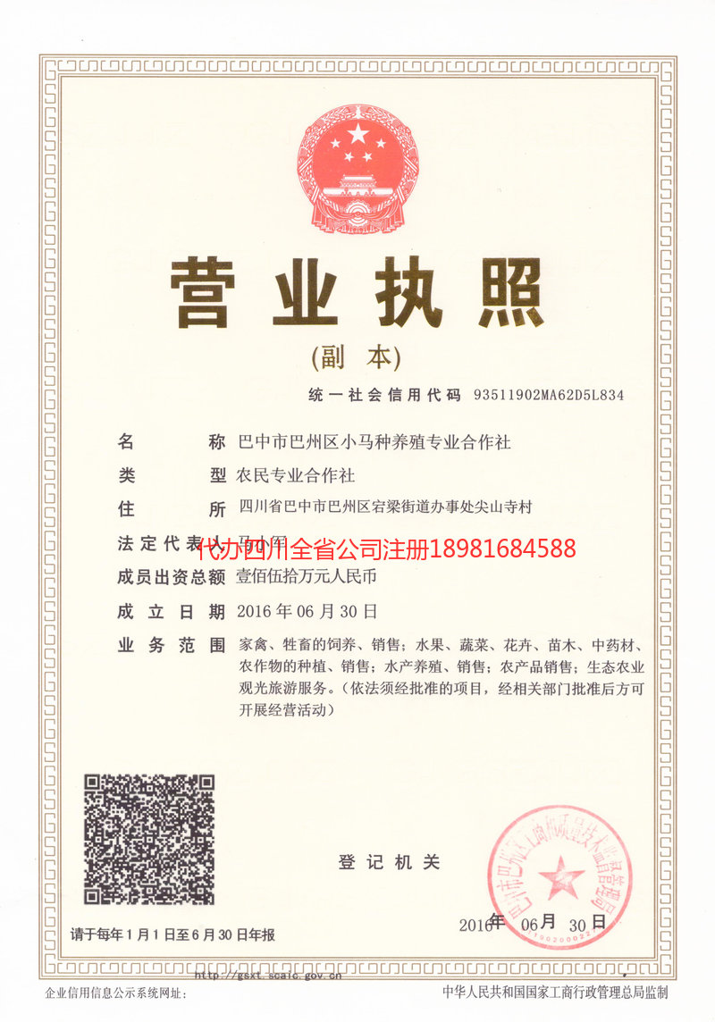 北镇北镇小马种养殖专业合作社